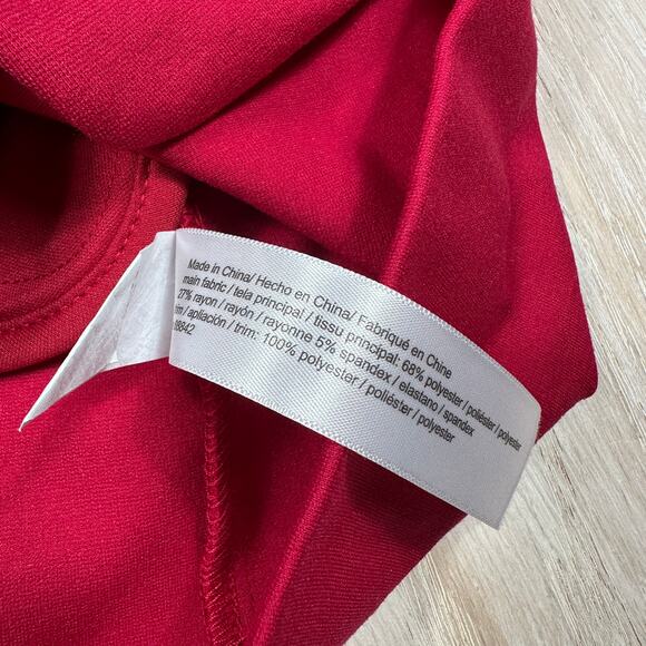 Eloquii Red Power Statement Corporate Glam Single Button Workwear Blazer Plus 24 - Picture 8 of 14